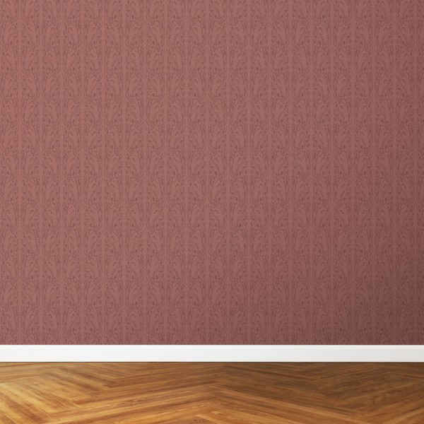 Papier Peint Arabesque Volutea Terracotta — Ambiance 3