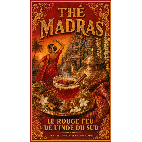 Thé Madras – affiche & plaque vintage | Manufacture Arssans