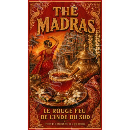 Thé Madras – affiche & plaque vintage | Manufacture Arssans