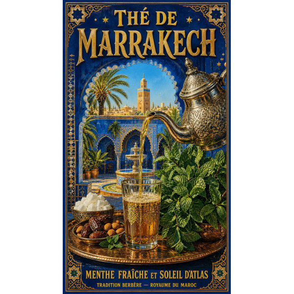 Thé de Marrakech – affiche & plaque vintage | Manufacture Arssans
