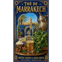 Thé de Marrakech – affiche & plaque vintage | Manufacture Arssans