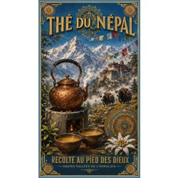 Thé du Népal – affiche & plaque vintage | Manufacture Arssans