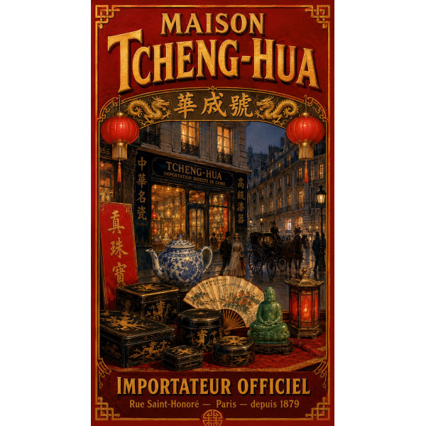 Maison Tcheng-Hua – affiche & plaque vintage | Manufacture Arssans