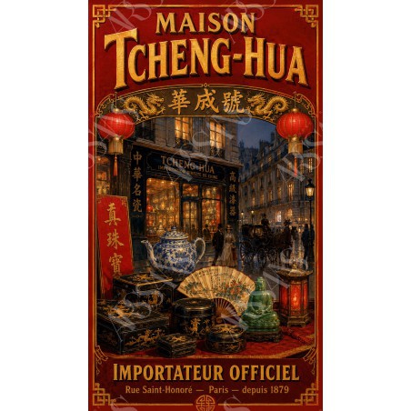 Maison Tcheng-Hua – affiche & plaque vintage | Manufacture Arssans