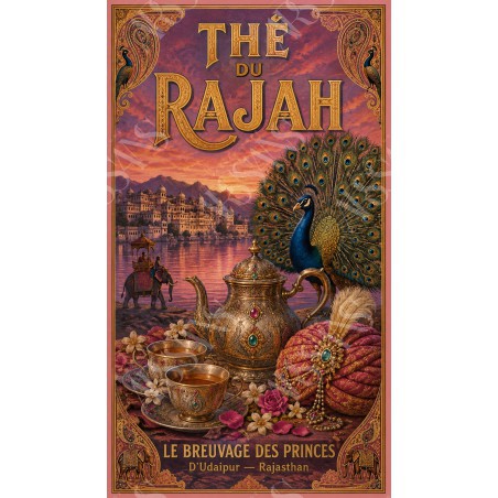 Thé du Rajah – affiche & plaque vintage | Manufacture Arssans