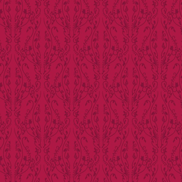 Papier Peint Arabesque Volutea Lie de Vin — Ambiance 1