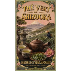 Thé Vert de Shizuoka – affiche & plaque vintage | Manufacture Arssans