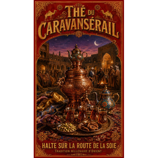Thé du Caravansérail – affiche & plaque vintage | Manufacture Arssans