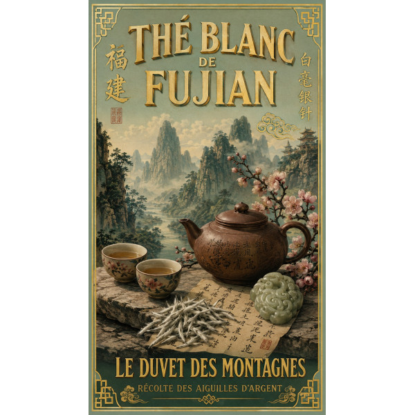 Thé Blanc de Fujian – affiche & plaque vintage | Manufacture Arssans