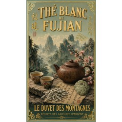 Thé Blanc de Fujian – affiche & plaque vintage | Manufacture Arssans