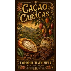 Cacao de Caracas – affiche & plaque vintage | Manufacture Arssans
