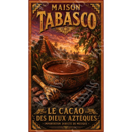 Maison Tabasco – affiche & plaque vintage | Manufacture Arssans