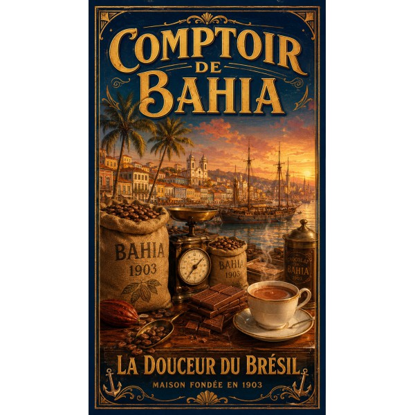 Comptoir de Bahia – affiche & plaque vintage | Manufacture Arssans