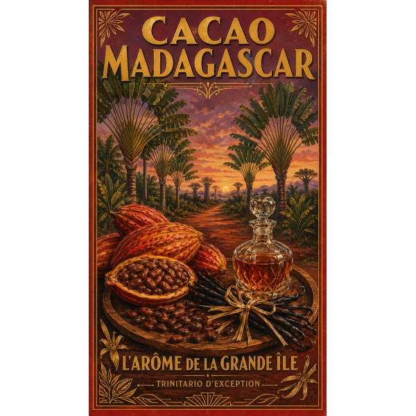 Cacao Madagascar – affiche & plaque vintage | Manufacture Arssans