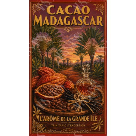 Cacao Madagascar – affiche & plaque vintage | Manufacture Arssans