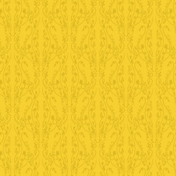 Papier Peint Arabesque Volutea Jaune Safran