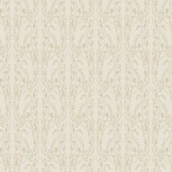 Papier Peint Arabesque Volutea Blanc Cassé