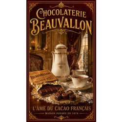 Chocolaterie Beauvallon – affiche & plaque vintage | Manufacture Arssans