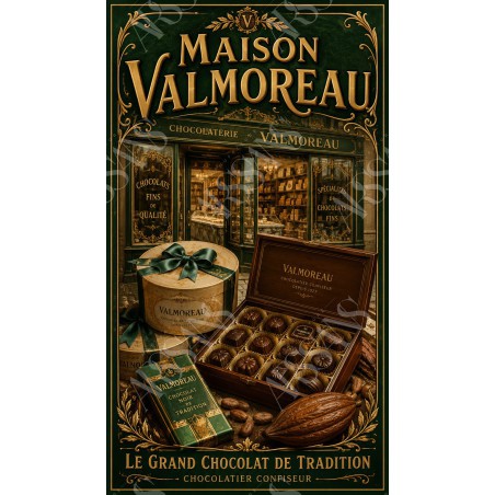 Maison Valmoreau – affiche & plaque vintage | Manufacture Arssans