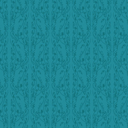 Papier Peint Arabesque Volutea Bleu Canard