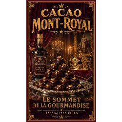 Cacao Mont-Royal – affiche & plaque vintage | Manufacture Arssans