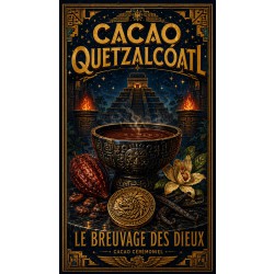 Cacao Quetzalcóatl – affiche & plaque vintage | Manufacture Arssans