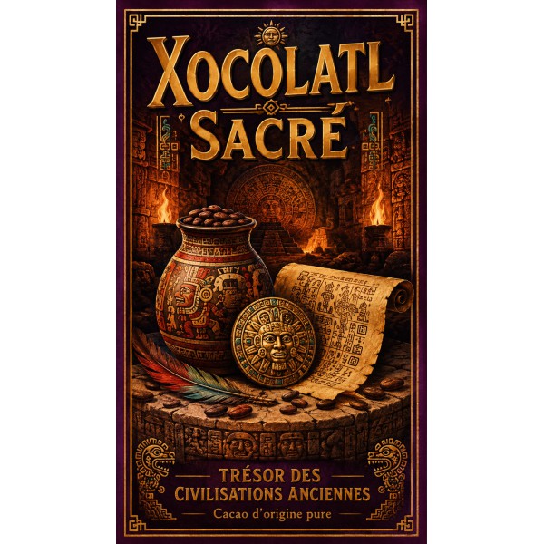 Xocolatl Sacré – affiche & plaque vintage | Manufacture Arssans