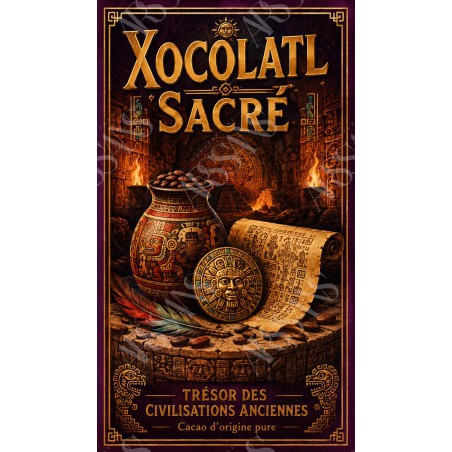 Xocolatl Sacré – affiche & plaque vintage | Manufacture Arssans