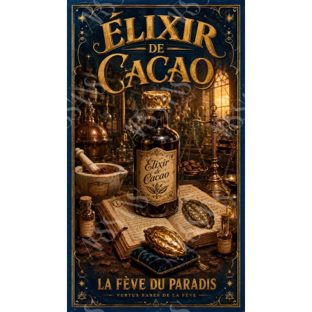 Élixir de Cacao – affiche & plaque vintage | Manufacture Arssans