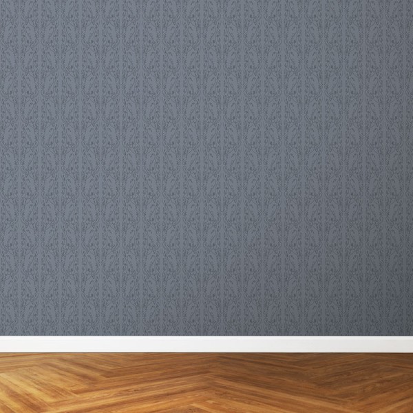 Papier Peint Arabesque Volutea Gris de Payne — Ambiance 3