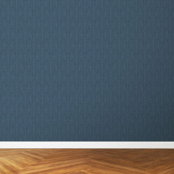 Papier Peint Arabesque Volutea Bleu Hussard
