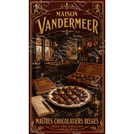 Maison Vandermeer – affiche & plaque vintage | Manufacture Arssans