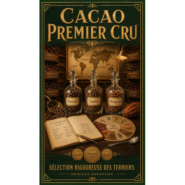 Cacao Premier Cru – affiche & plaque vintage | Manufacture Arssans