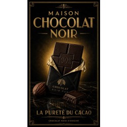 Maison Chocolat Noir – affiche & plaque vintage | Manufacture Arssans
