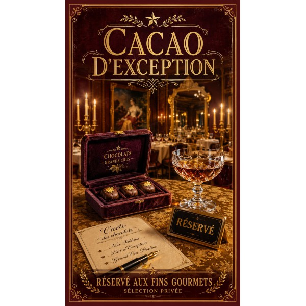 Cacao d'Exception – affiche & plaque vintage | Manufacture Arssans
