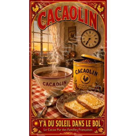 Cacaolin – affiche & plaque vintage | Manufacture Arssans