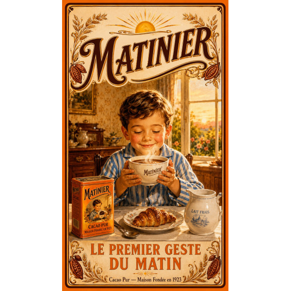 Matinier – affiche & plaque vintage | Manufacture Arssans