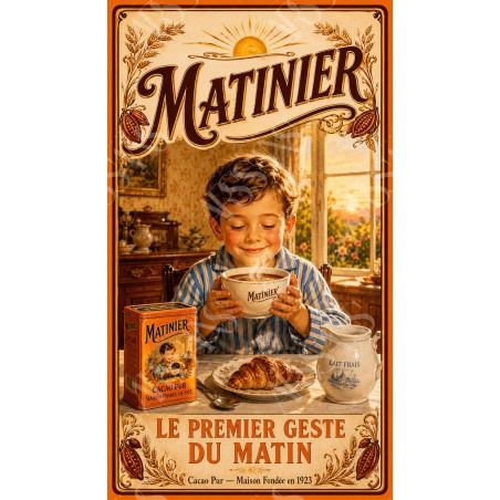 Matinier – affiche & plaque vintage | Manufacture Arssans