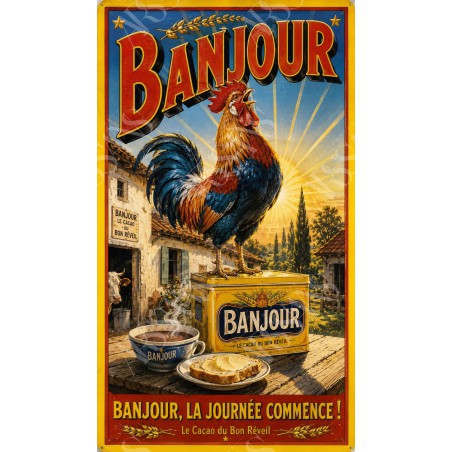 Banjour – affiche & plaque vintage | Manufacture Arssans