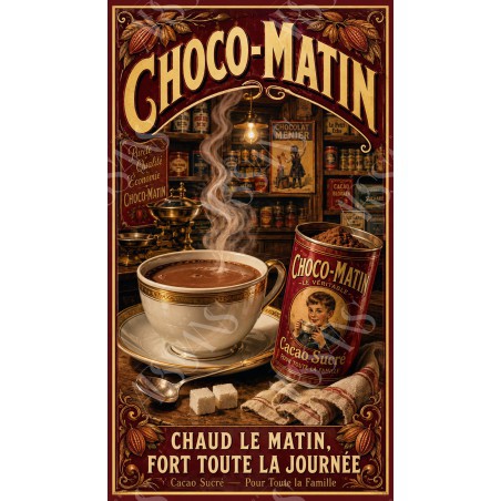 Choco-Matin – affiche & plaque vintage | Manufacture Arssans