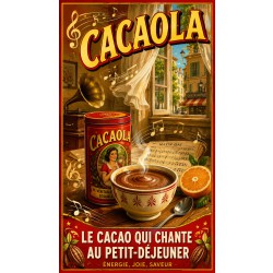 Cacaola – affiche & plaque vintage | Manufacture Arssans