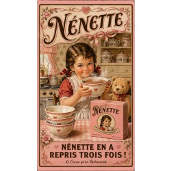Nénette – affiche & plaque vintage | Manufacture Arssans