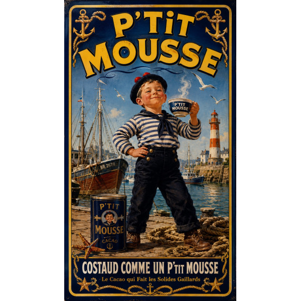 P'tit Mousse – affiche & plaque vintage | Manufacture Arssans