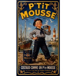 P'tit Mousse – affiche & plaque vintage | Manufacture Arssans