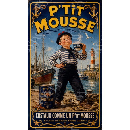 P'tit Mousse – affiche & plaque vintage | Manufacture Arssans