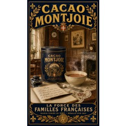 Cacao Montjoie – affiche & plaque vintage | Manufacture Arssans