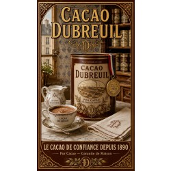 Cacao Dubreuil – affiche & plaque vintage | Manufacture Arssans