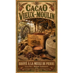 Cacao Vieux-Moulin – affiche & plaque vintage | Manufacture Arssans