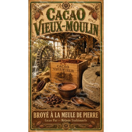 Cacao Vieux-Moulin – affiche & plaque vintage | Manufacture Arssans