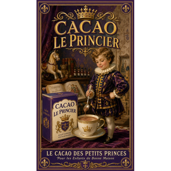 Cacao Le Princier – affiche & plaque vintage | Manufacture Arssans